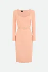 Pinko Abito Midi Rosa Cipria In Rosa