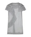 Pinko Abito Teen Argento In Lame In Gray