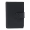 Pinko Saffiano Leather Passport Holder With Birds Logo In Black