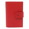 Pinko Saffiano Leather Passport Holder With Birds Logo In Red