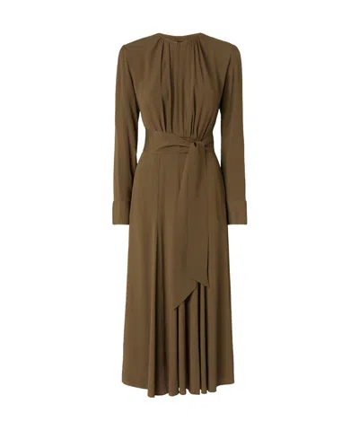 Pinko Accetta Maxi Dress In Green