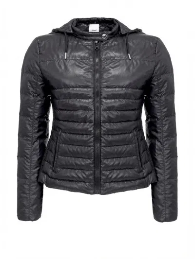 Pinko Accorto Down Jacket In Black
