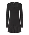 Pinko Mini Dress With Square Neckline In Black
