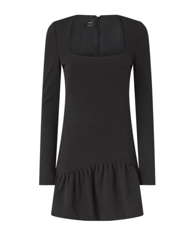 PINKO PINKO SQUARE-NECK LONG-SLEEVE DRESS