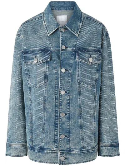 PINKO ACID-WASH DENIM JACKET