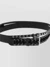 Pinko Ceinture En Cuir Effet Double De 4 Cm Avec Détail De Laçage