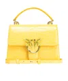 Pinko Adjustable Strap Shoulder Bag In Yellow