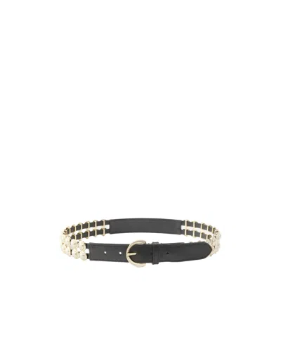 Pinko Adjustable Waist Belt In Black
