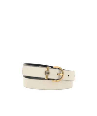 Pinko Reversible Belt In White