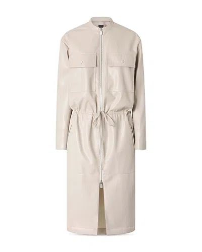 Pinko Aerides Abito Spalma Faux Leather Jacket In Neutral