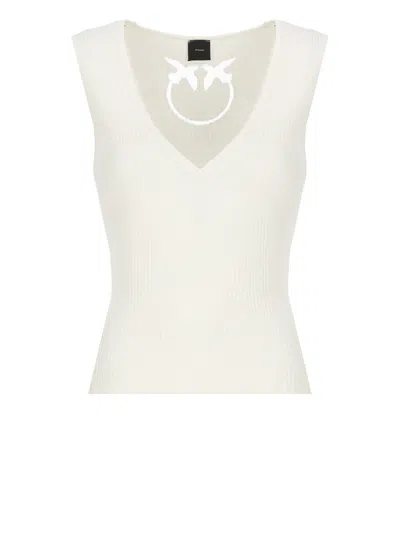 Pinko Top Agner In White