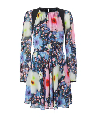 PINKO AGRETTI FLORAL-PRINT MINI DRESS