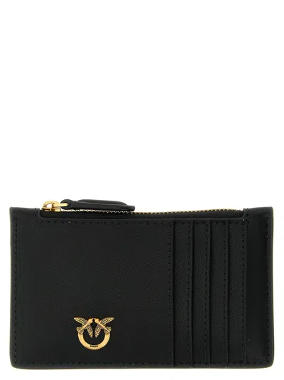 Pinko 'airone' Card Holder In Black