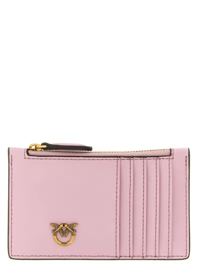 Pinko Airone Card Holder In Pink