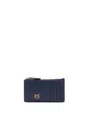 Pinko Love Birds Wallet In Blue