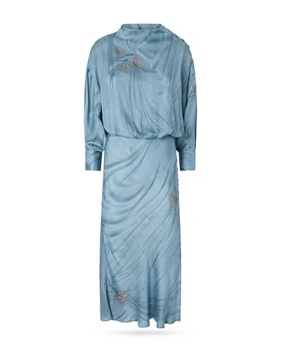 Pinko Aislin Dress In Blue