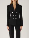 Pinko Alexia Giacca Punto Stoffa Scuba Blazer In Nero