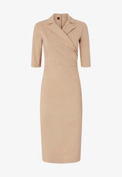 Pinko Allyson Midi Dress In Brown