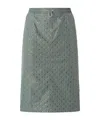 Pinko Alona Embellished Midi Skirt In Green