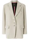 Pinko Alpaca-blend Blazer In Nude