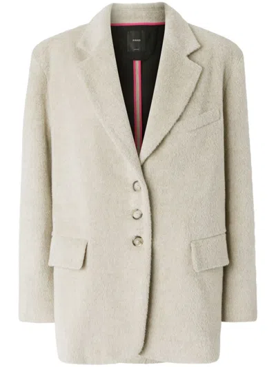 Pinko Alpaca-blend Blazer In Beige
