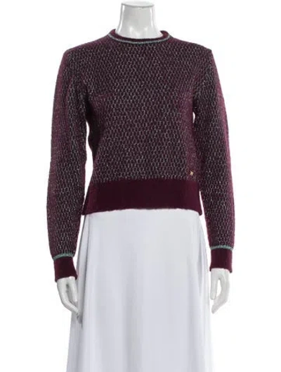 Pre-owned Pinko Alpaca Mock Neck Sweater In Multi