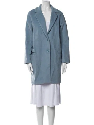 Pre-owned Pinko Alpaca Peacoat In Blue