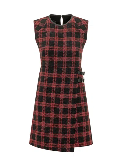 Pinko Amaranda Tweed Suit For Fall & Winter In Nero Rosso