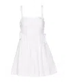 Pinko Mini Dress With Side Lacing In White
