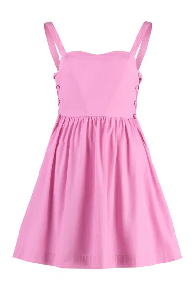 Pinko Amazonia Poplin Mini Dress In Pink