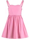 Pinko Amazonia Poplin Mini Dress In Pink