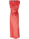 Pinko Satin Dress With Side Tie