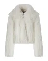 Pinko Amparo Faux Fur Coat In Neutral
