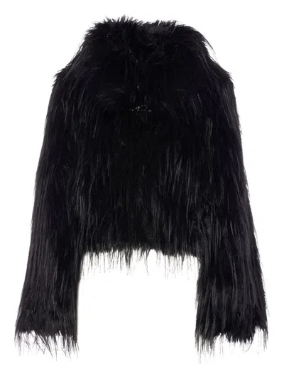 PINKO 'AMPARO' FAUX FUR COAT