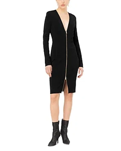 Pinko Anceo Dress In Limo Black