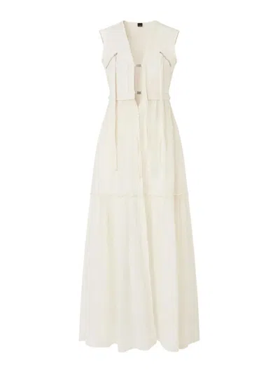 PINKO ANDRES BUCKLED LONG DRESS