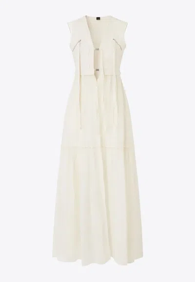 PINKO ANDRES BUCKLED MAXI DRESS
