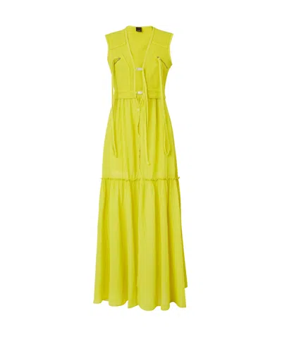Pinko Andres Dress In Yellow