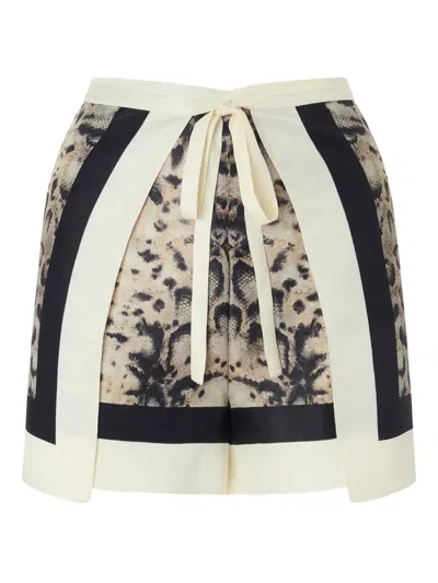 Pinko Animal-print Beach Cover-up In Multi