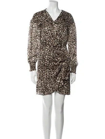 Pre-owned Pinko Animal Print Mini Dress