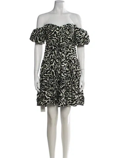 Pre-owned Pinko Animal Print Mini Dress In Multicolor