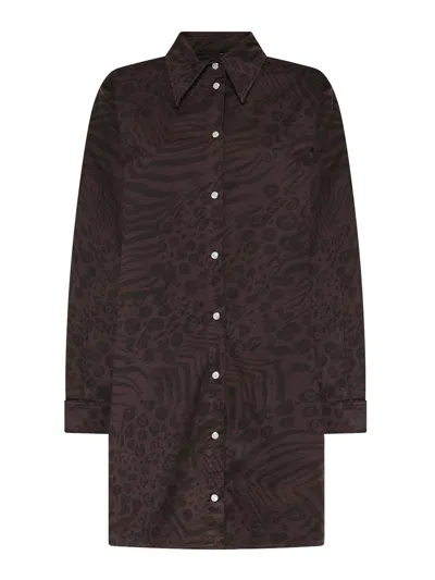 Pinko Animal Print Shirt Dress