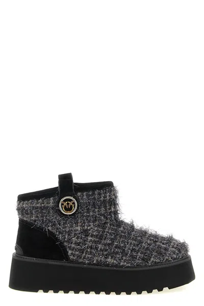 Pinko Ankle Boots Love Birds Detail In Multi