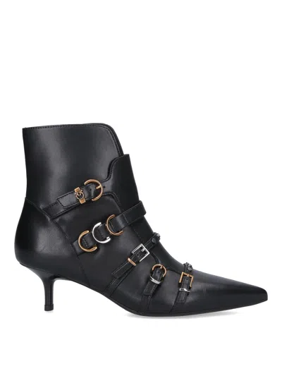 PINKO ANKLE BOOTS WITH BUCKLE