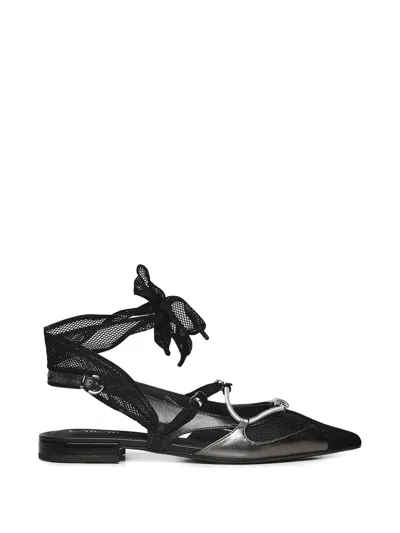 Pinko Ankle-tie Pumps In Black