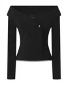 Pinko Antonina Off-the-shoulder Jacket In Black