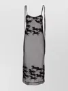 Pinko X Patrick Mcdowell Horse Motif Sheer Midi Dress