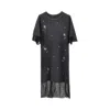 Pinko 'ardennes' Midi Dress X Patrick In Black