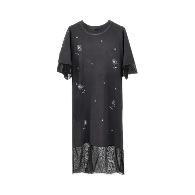 Pinko 'ardennes' Midi Dress X Patrick In Black