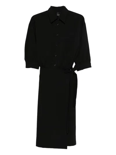 Pinko Ariane Midi Dress In Black